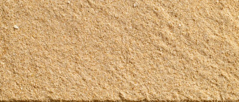 Close-up of smooth beach sand surface filling the frame