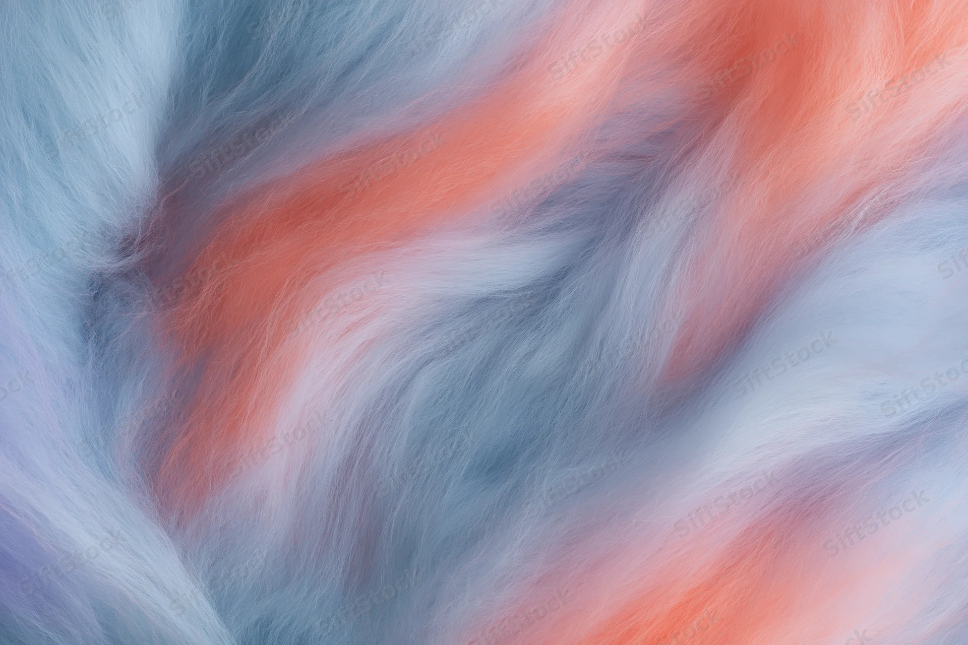 Close-up of cotton candy fibers swirling in pastel colors filling the frame